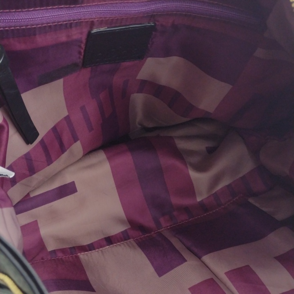 Classic Black Very Soft Leather Like Multi Tasseled Gold Tone HardwareTote Bag - Picture 12 of 14